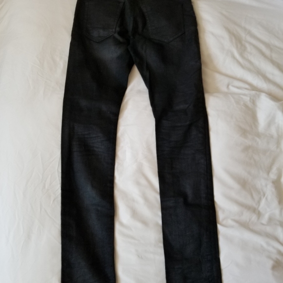 Saint Laurent Coated Black Skinny Jeans - Picture 4 of 9